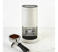 Pressino elettrico per caffè espresso in acciaio inox, con base di pressatura, per uso professionale a casa e barista