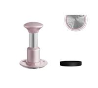 Pressino for caffè espresso a molla con feedback sonoro, strumento di pressatura a impatto for barista(58.35mm pink)