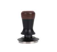 Pressino For Caffè Espresso Da 51/53/58 Mm, Altezza Regolabile, Base In Acciaio Inox, Molla Interna, Forza Costante(53mm,Black Flat Base)