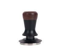 Pressino for caffè espresso da 51/53/58 mm, noce, altezza regolabile, forza costante, base in acciaio inossidabile, molla interna(53mm,Black Thread Base)