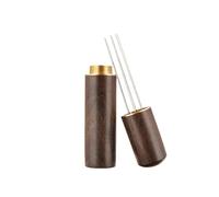 Pressino For Caffè In Polvere A 5 Aghi, Agitatore For Caffè Espresso, Accessori For Caffè, Utensile Da Bar In Legno, Barista(Dark brown)