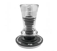 Pressino per caffè calibrato con montaggio a doppia molla per un'accurata applicazione della forza di 13,6 kg e gonna di livellamento per uniformare il disco del caffè (53 mm)