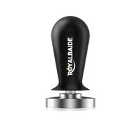 Pressino per caffè calibrato per barista da 51 mm con base in acciaio inossidabile caricato a molla da 30 libbre, manico in alluminio anodizzato