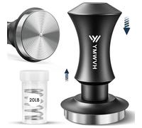 Pressino per caffè espresso da 58 mm, con molle di ricambio da 9,1 kg/13,6 kg, 2 pressini caricati a molla con base ondulata in acciaio inossidabile, autolivellante da 58,3 mm senza inclinazione