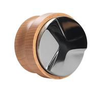 Pressino Per Caffè, Pressino Manuale Per Caffè Espresso 51/53/58 Mm, Profondità Regolabile, Pressino Per Caffè In Acciaio Inossidabile Con Manuale Per Caffè Espresso In Legno Di Faggio(53mm-Wooden)
