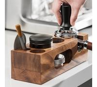 Pressino per filtro caffè in legno Portafiltro manuale per caffè per banconi