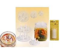 Pressino Salvagusto In Plastica Per Uso Alimentare. Indicato Per Salvaguardare L'Aroma Ed Il Gusto Di Conserve In Olio, Aceto O Salamoia Quali Funghi, Melanzane, Peperoni, Zucchine, Olive, Verdure In Genere.