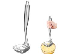 PRESSIONE DI PATA PURA PULA PRESSIONE DI PATATA INOGRATORE IN ACCIAIO METALLO CON UN DESIGNO DI PAW DI CAT | Pelegurt a mano, premere e purè di dispositivi da cucina per purè di patate