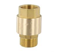 Pressione d'ottone del corpo 1.5MPA della valvola di ritegno della molla | Ottone con molla in acciaio inox, impedisce il sifonamento dell'acqua, filettatura femmina e maschio da 1,3 cm, costruzione
