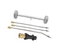 Pressione Lavapavimenti Sottoscocca Pulitore Connettore Rapido Lancia Estensione Ugelli Materiale Durevole Adatto per Manutenzione Auto Offici, Grigio