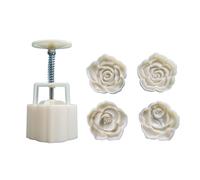 Pressione manuale, stampo per torta lunare con fiori,