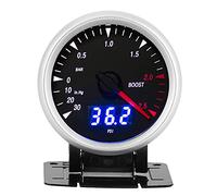 Pressione Turbo Auto 12V Misuratore Turbo Boost 60 mm/2,5 pollici da 12 V manometro per aumento del turbo a LED universale - 30-202.5 Controllo indicatore LED a barre