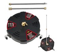 Pressione Washer Surfacs Pulire - Rotante, Connessione Rapida | Pressione 13 "/ 16" Superfici Lavastoviglie Attacco Più Pulito 3600 con 3 Ruote, Rondella di Potere Esterno con jup