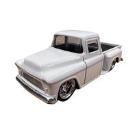 Pressofusione 1:32 per Chevy 1955 modello di auto classica in lega statica arredamento per la casa gioielli in metallo Decorazione da scrivania(White)