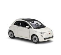 Pressofuso 1:24 Per FroScale Fiat 500c Cabriolet Simulazione Mini Lega Modello Di Auto Fan Collezione Display Casa O Decorazione Ornamenti In Metallo Giocattoli Metal Vehicles non RC(White)