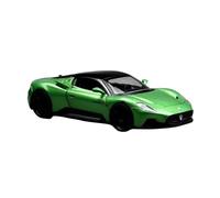 Pressofuso 1:24 Per La Scala Maserati Mc20 Sports Car Simulation Alloy Car Model Fan Collection Home Decorforation Metal Ornaments Giocattoli Metal Vehicles non RC(verde)