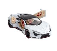 Pressofuso Modello Auto 1 24 for LYKAN HYPERSPORT Simulazione Diecast Modello Di Auto Sportiva In Lega Tirare Indietro Veicoli Giocattolo Regalo Auto In Miniatura(White)
