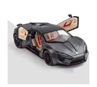 Pressofuso Modello Auto 1 24 for LYKAN HYPERSPORT Simulazione Diecast Modello Di Auto Sportiva In Lega Tirare Indietro Veicoli Giocattolo Regalo Auto In Miniatura(Nero)
