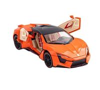 Pressofuso Modello Auto 1 24 for LYKAN HYPERSPORT Simulazione Diecast Modello Di Auto Sportiva In Lega Tirare Indietro Veicoli Giocattolo Regalo Auto In Miniatura(Arancia)