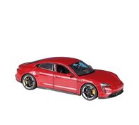 Pressofuso Modello Auto 1 24 Per Il Modello Di Auto Sportiva Porsche Taycan Turbo S In Metallo Pressofuso, Modello Di Veicolo A Nuova Energia Auto In Miniatura(Rosso)