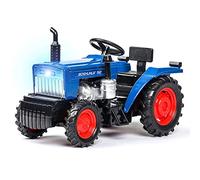 Pressofuso Modello Auto 1 32 Modello Di Auto Per Trattore Agricolo Modello Di Puzzle Per Bambini Con Giocattolo Sonoro E Luminoso Auto In Miniatura(Blu)