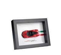Pressofuso Modello Auto 1:43 Per Ferrari 599 GTO LaFerrari 488 GTB Versione Cornice Per Foto Modello Auto Sportiva Lega Collezione Decorazione Auto In Miniatura(Aperta Red)