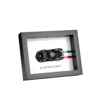 Pressofuso Modello Auto 1:43 Per Ferrari 599 GTO LaFerrari 488 GTB Versione Cornice Per Foto Modello Auto Sportiva Lega Collezione Decorazione Auto In Miniatura(LaFerrari Black)