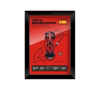Pressofuso Modello Auto 1:43 Per Ferrari 599 GTO LaFerrari 488 GTB Versione Cornice Per Foto Modello Auto Sportiva Lega Collezione Decorazione Auto In Miniatura(Catalonia Circuit)
