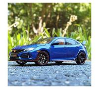 Pressofuso Modello Auto LCD 2020 1 18 Honda Civic TYPE R FK8 alloy car model Japanese sports car model Auto In Miniatura(Blu)