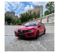 Pressofuso Modello Auto LCD 2020 1 18 Honda Civic TYPE R FK8 alloy car model Japanese sports car model Auto In Miniatura(Rosso)
