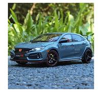 Pressofuso Modello Auto LCD 2020 1 18 Honda Civic TYPE R FK8 alloy car model Japanese sports car model Auto In Miniatura(Argento)