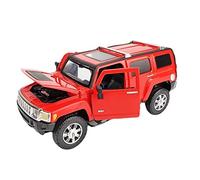 Pressofuso Modello Auto Per Il Suono Luce Modello Auto Fuoristrada Lega Hummer H3 1 24 Possono Aprire Il Regalo Veicolo Giocattolo Ragazzo Porta Auto In Miniatura(Rosso)