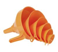 Pressol Kit imbuto 02372 043 – 6 parti PE Ø50/75/100/120/150/160 mm con filtro 0,05–1,2 l
