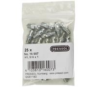 Pressol 16 007 Ingrassatore conico H1-dritto, M 6 x 1-VZ 25 pz.