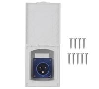 Pressoletto Elettrico 16A 220V-240V per e Caravan, Presa Femmina Waterproof 3Pin per Rimorchi e Motorhome