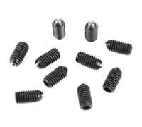 Pressori a sfera multifunzione M6 da 10 pezzi, pressori a molla a sfera con filettatura esagonale e filettatura a vite Set di posizionamento accurato in acciaio al carbonio(M6×16(10PCS))