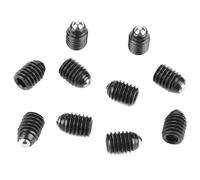 Pressori a sfera multifunzione M6 da 10 pezzi, pressori a molla a sfera con filettatura esagonale e filettatura a vite Set di posizionamento accurato in acciaio al carbonio(M6×10(10PCS))