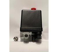 Pressostato a 4 vie da 1/4" femmina ABAC per compressore aria Grigio