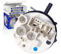 Pressostato Acqua Livello 1 per Lavatrice con Intervallo di Pressione 50/25 Mbar con Codice Originale 481227128554 per Whirlpool per Bauknecht C00311217 per Indesit - Garanzia di 10 Anni - MONTERAL