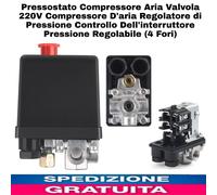 Pressostato Compressore Aria Valvola 220V Compressore D'aria Regolatore Pression
