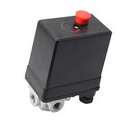 Pressostato Compressore Aria Valvola Compressore Aria Valvola di Pressione AC 380V Valvola di controllo con interruttore di pressione per compressore d'aria 0-1.5Bar/21.75 Psi (4 fori)