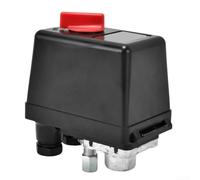 Pressostato compressore d'aria 6-12BAR Controller con V-Seal per sistemi 220V 240V Filettatura G1/4 montaggio orizzontale Nero WSD12-1H