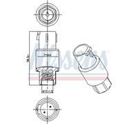 Pressostato, impianto di climatizzazione NISSENS 301001