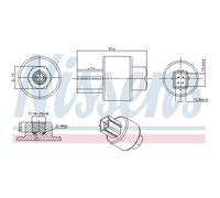 Pressostato, impianto di climatizzazione NISSENS 301020