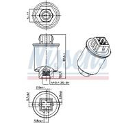 Pressostato, impianto di climatizzazione NISSENS 301035