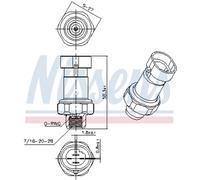 Pressostato, impianto di climatizzazione NISSENS 301085