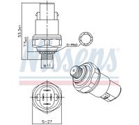 Pressostato, condizionatore d'aria ** PRIMO MONDO ** NISSENS 301088