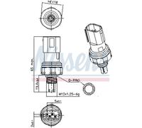 Pressostato, impianto di climatizzazione NISSENS 301140