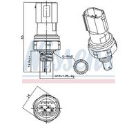 Pressostato, impianto di climatizzazione NISSENS 301201
