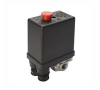 PRESSOSTATO MONOFASE BIPOLARE PER COMPRESSORE 12 BAR 20A 4 VIE CON PULSANTE IP54
